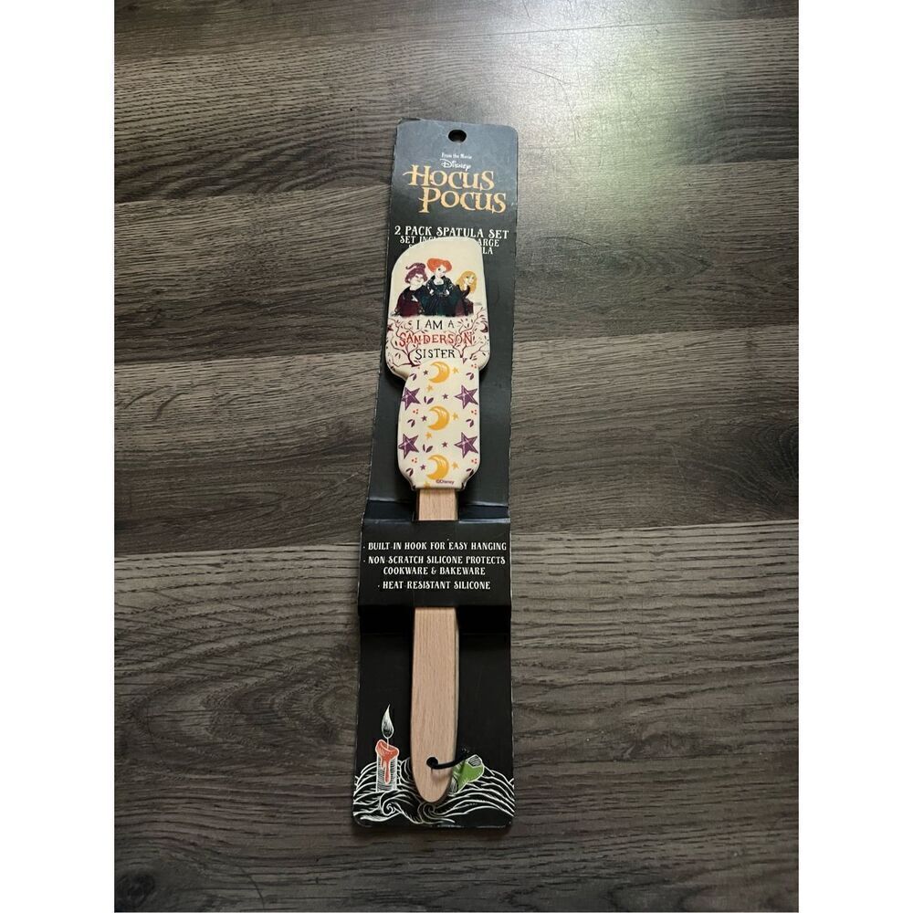 Disney Hocus Pocus 2 Pack Non-Scratch Silicone Spatula Set NEW